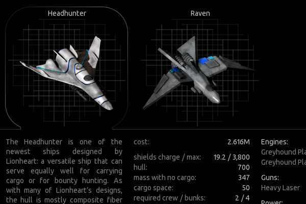 Each model of ship has different strengths. Some are designed for speed, others for cargo capacity or raw firepower. And of course, on large warship can cost as much as an entire fleet of smaller ships.